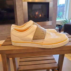 Puma El Rey Slip-on Sneaker - White, Gray/Yellow